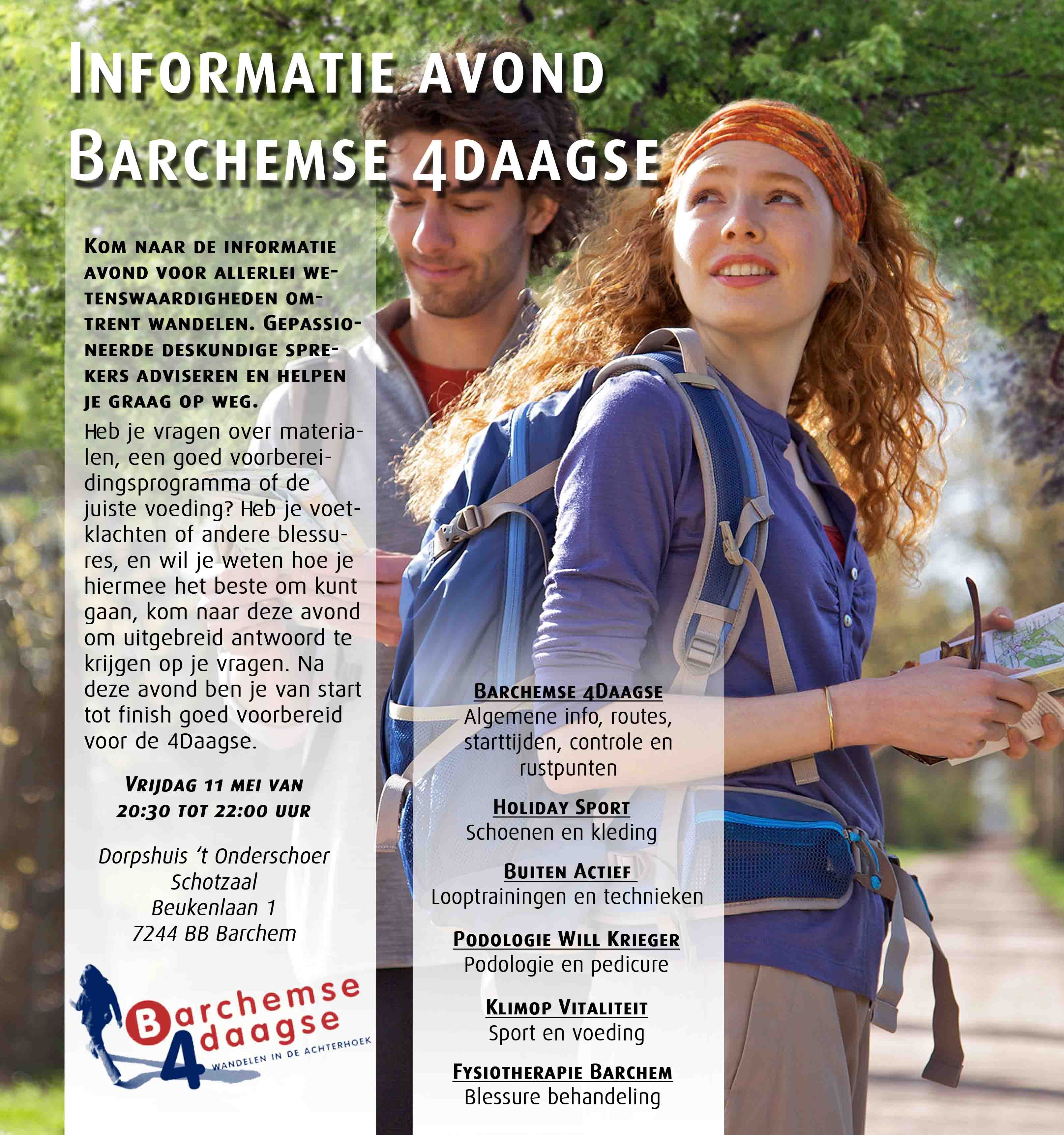 Informatieavond Barchemse 4Daagse op 11 mei 2012